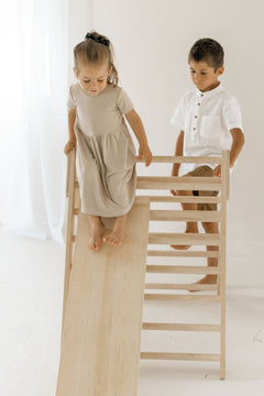 Large Wooden Climbing Triangle | Toddler Climbing Toy - Aware House