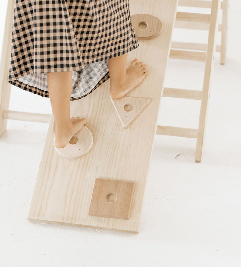 Large Wooden Climbing Triangle | Toddler Climbing Toy-zoom-