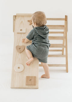 Small Wooden Climbing Triangle | Toddler Climbing Toy - Aware House
