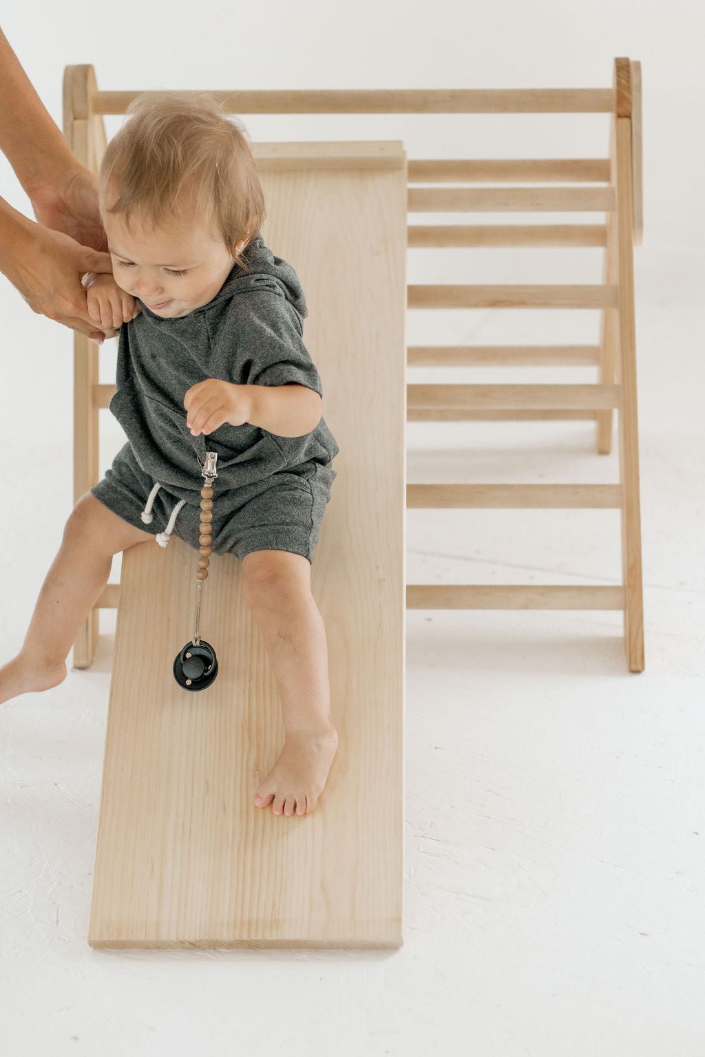 Small Wooden Climbing Triangle | Toddler Climbing Toy - Aware House