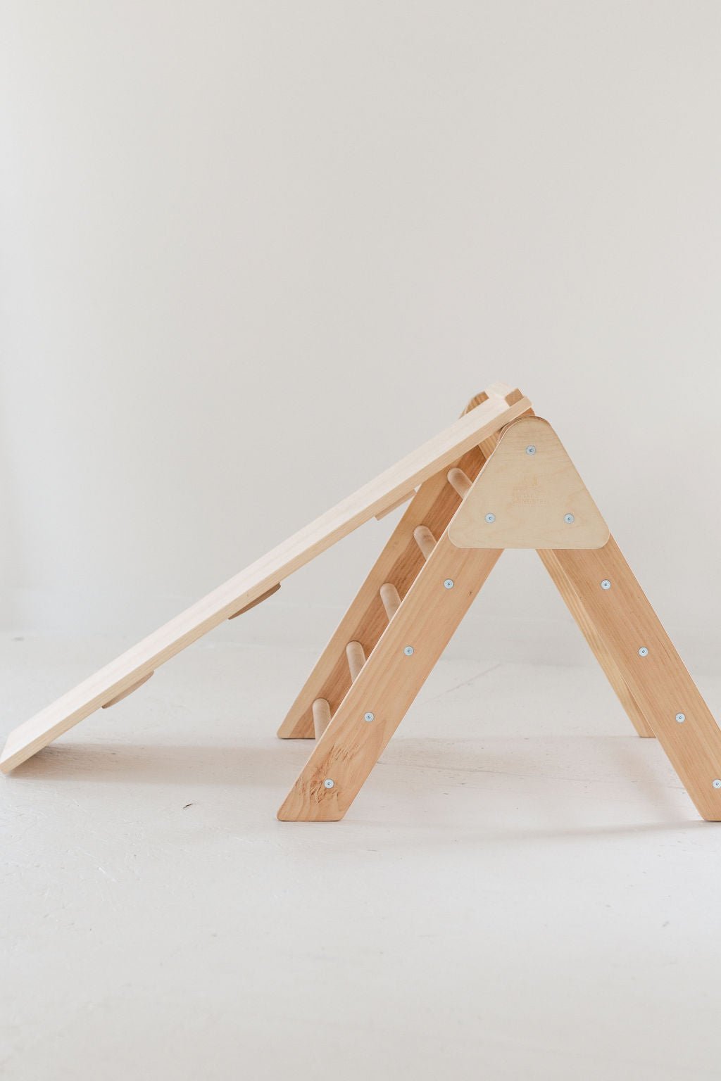 Small Wooden Climbing Triangle | Toddler Climbing Toy - Aware House