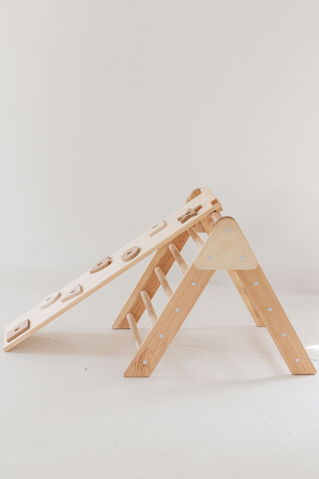 Small Wooden Climbing Triangle | Toddler Climbing Toy - Aware House