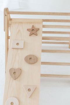 Small Wooden Climbing Triangle | Toddler Climbing Toy - Aware House
