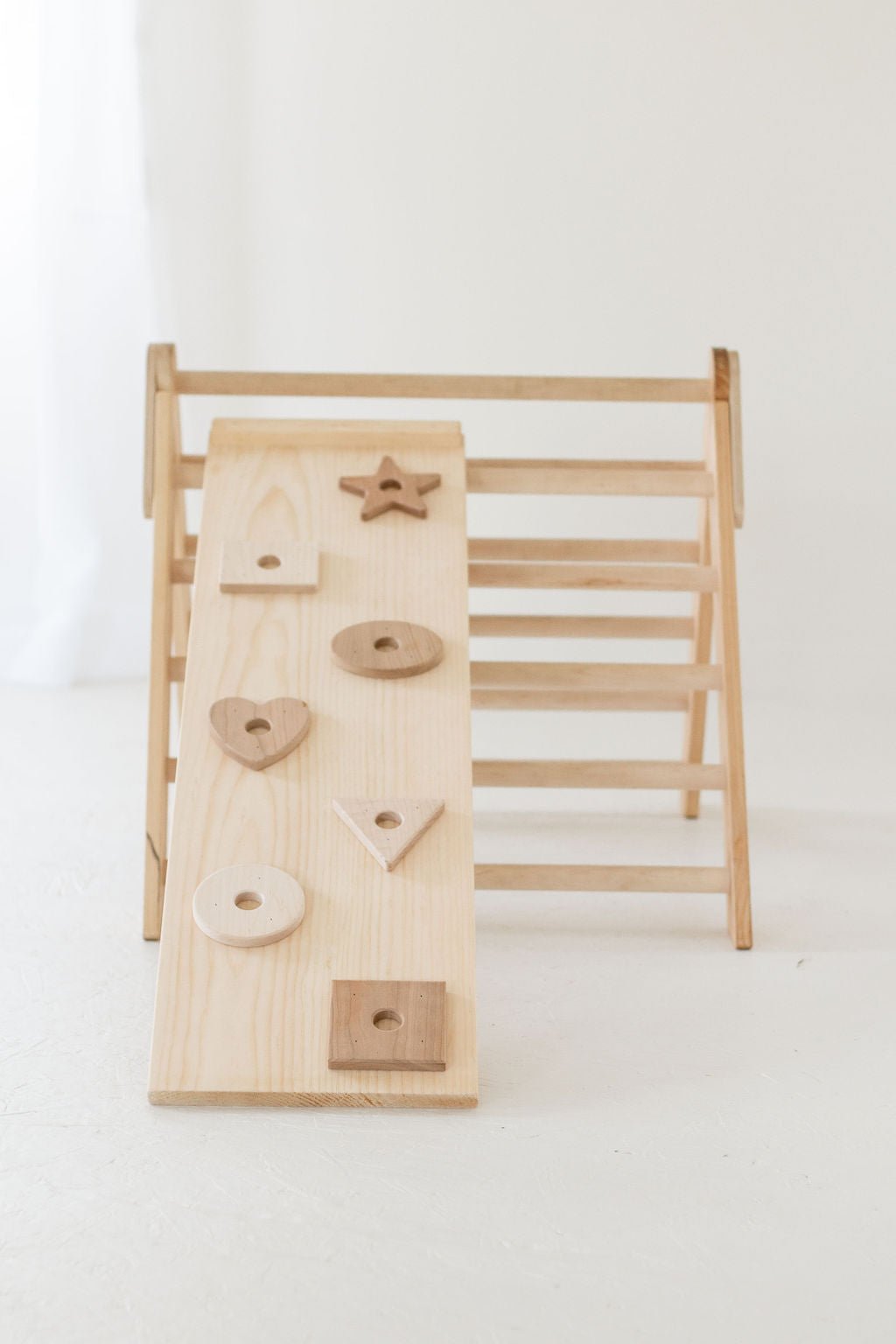 Small Wooden Climbing Triangle | Toddler Climbing Toy - Aware House