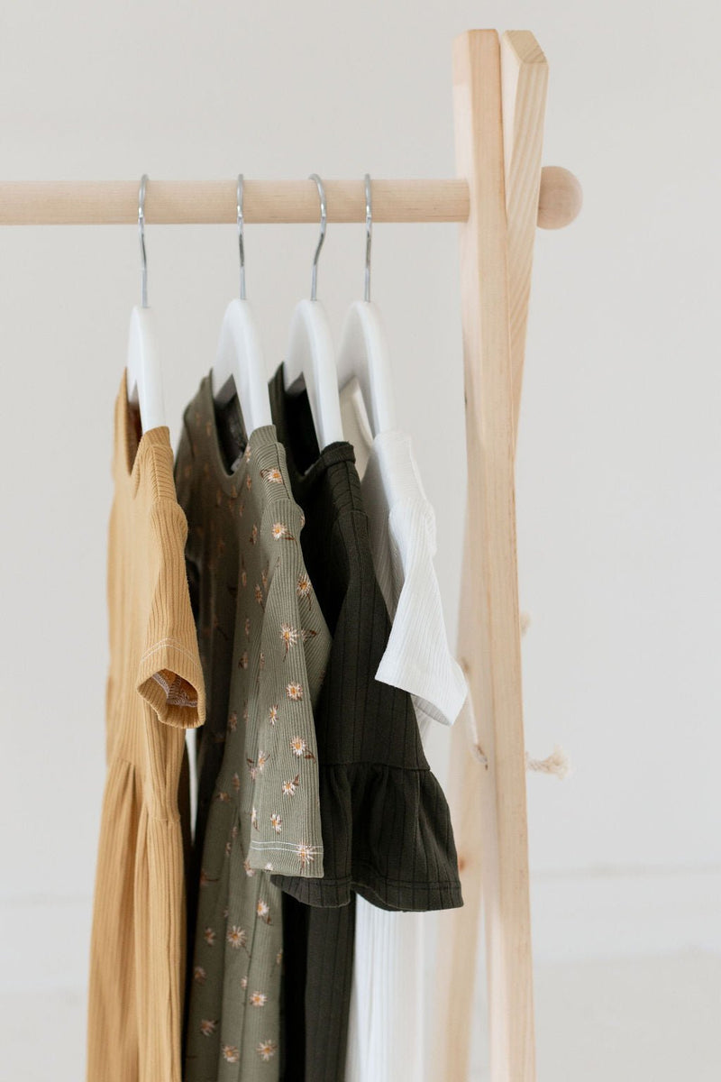 Wooden Toddler Clothing Rack | Montessori Dress Rack-zoom-