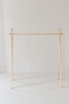 Wooden Toddler Clothing Rack | Montessori Dress Rack - Aware House