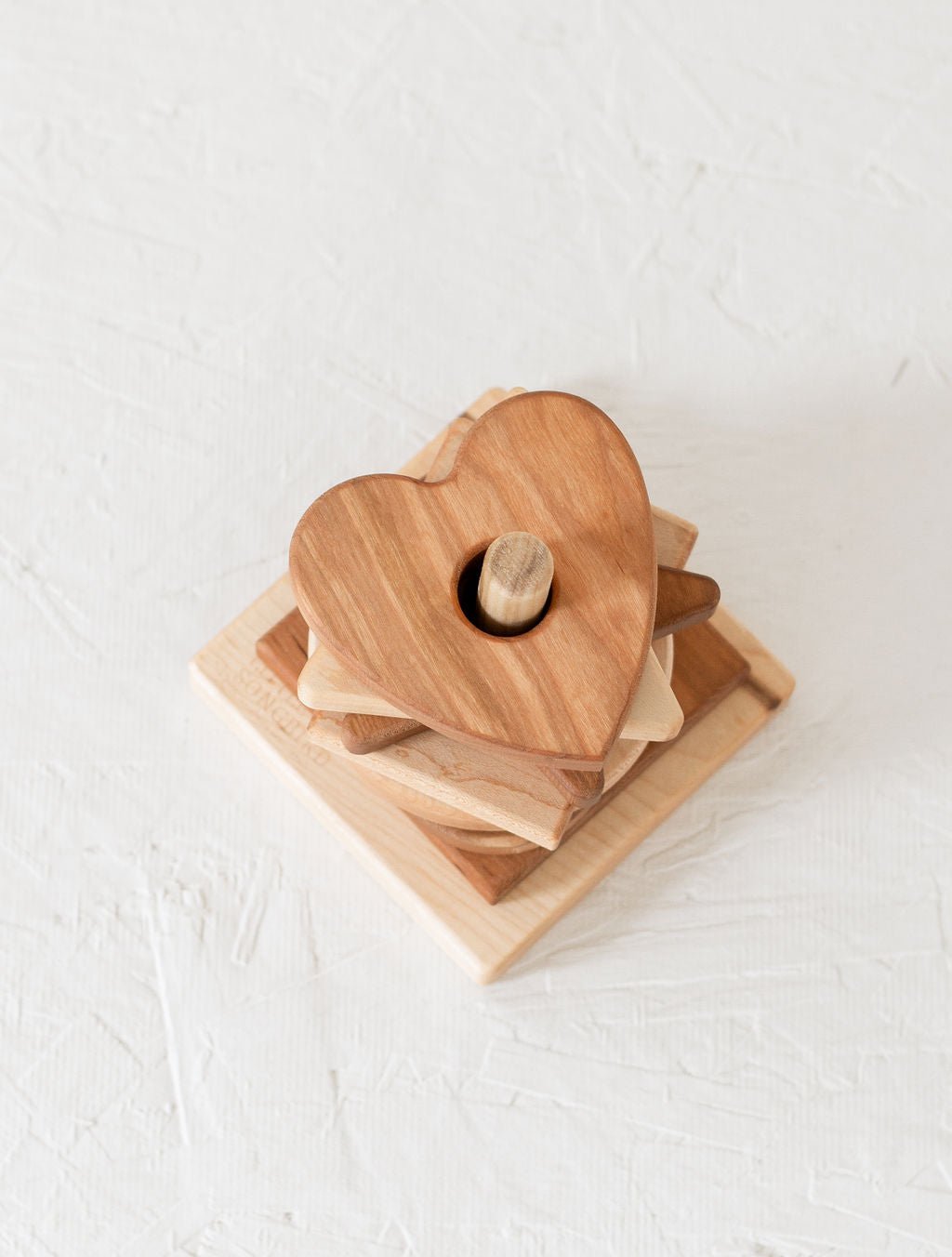 Wooden Shape Stacker | Montessori - Inspired Baby Toy - Aware House