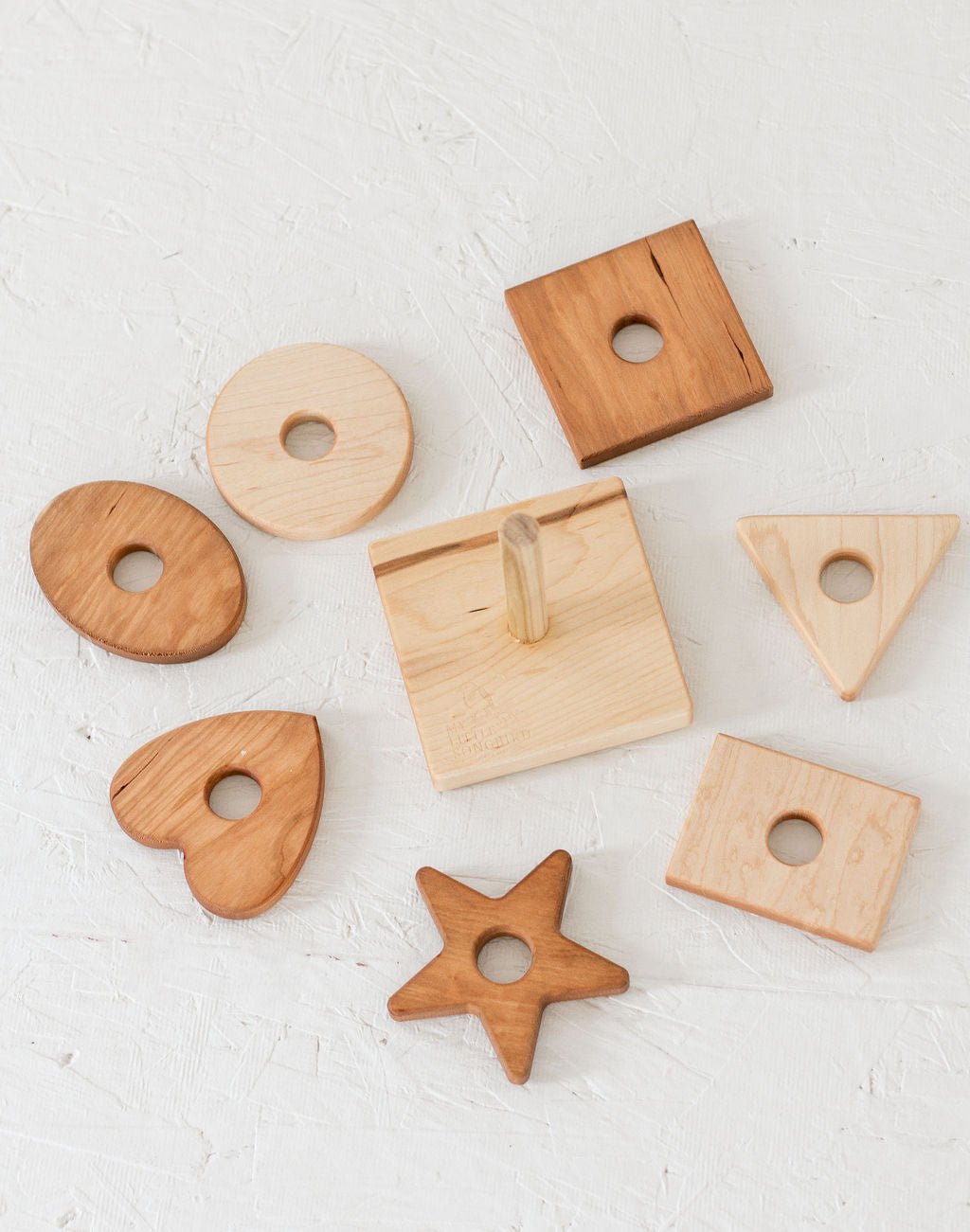 Wooden Shape Stacker | Montessori - Inspired Baby Toy - Aware House
