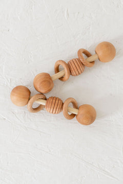 Wooden Baby Rattle | Maple Teething Toy - Aware House