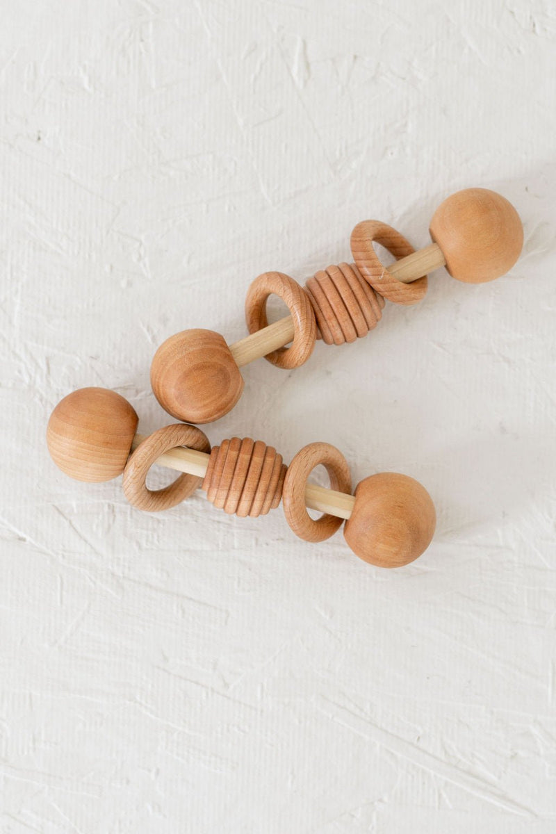 Wooden Baby Rattle | Maple Teething Toy-zoom-