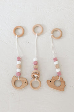 Classic Hanging Baby Gym Toys | Wooden Activity Toy Set - Aware House