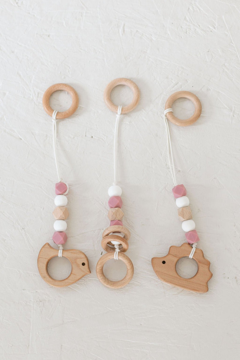 Classic Hanging Baby Gym Toys | Wooden Activity Toy Set-zoom-