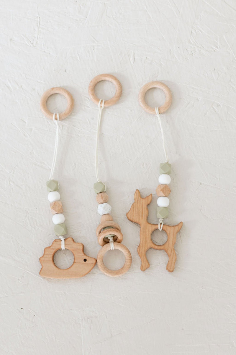 Sage Green Baby Play Gym | Wooden Activity Gym-zoom-