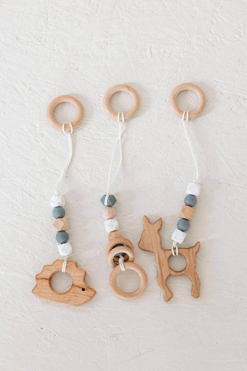 Classic Hanging Baby Gym Toys | Wooden Activity Toy Set-zoom-