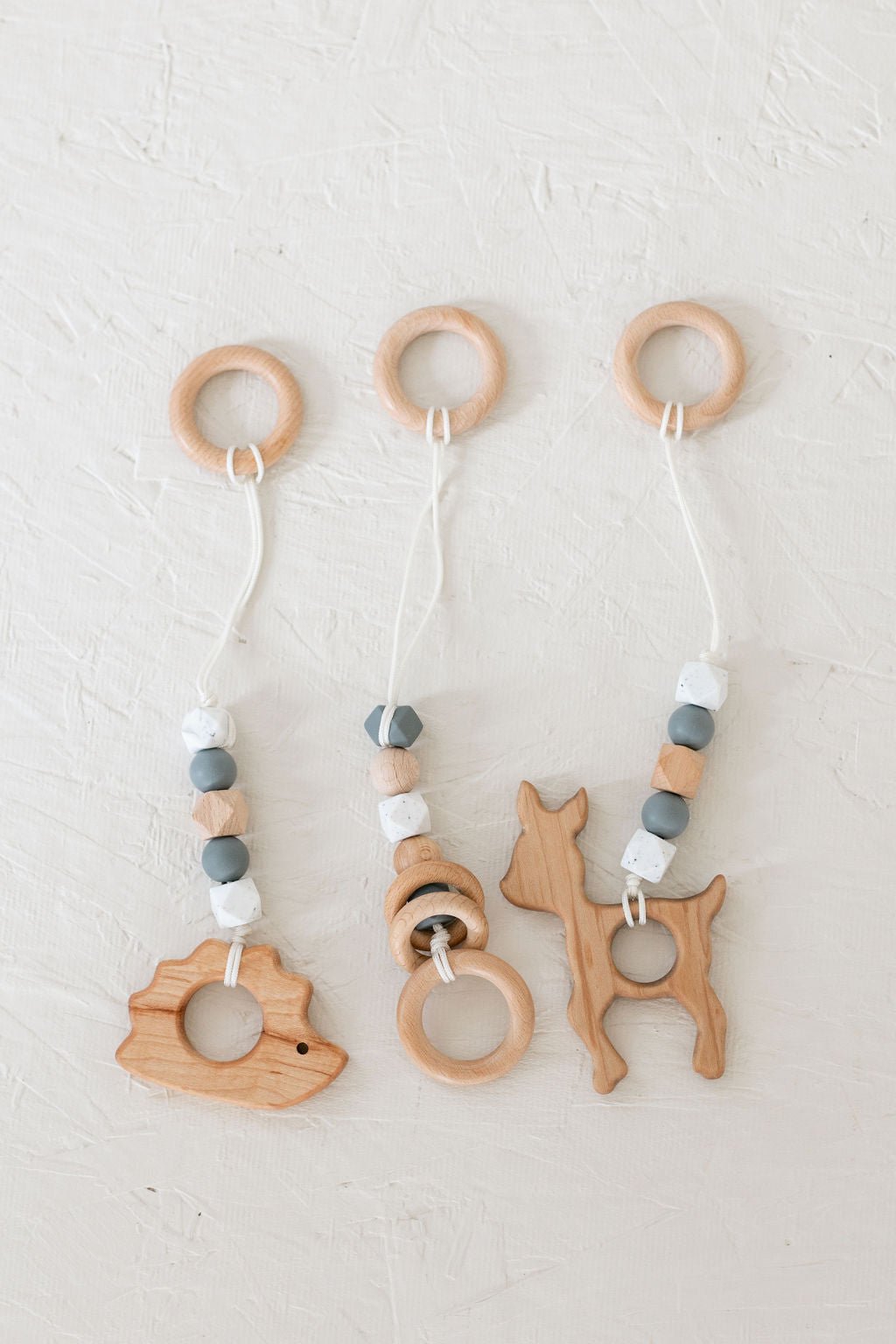 Classic Gray Baby Play Gym | Wooden Activity Gym - Aware House