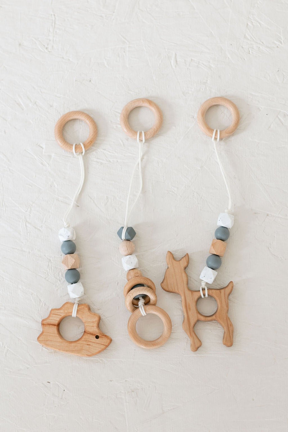 Classic Gray Baby Play Gym | Wooden Activity Gym - Aware House