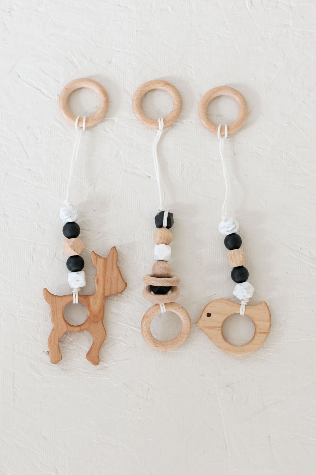 Classic Hanging Baby Gym Toys | Wooden Activity Toy Set - Aware House