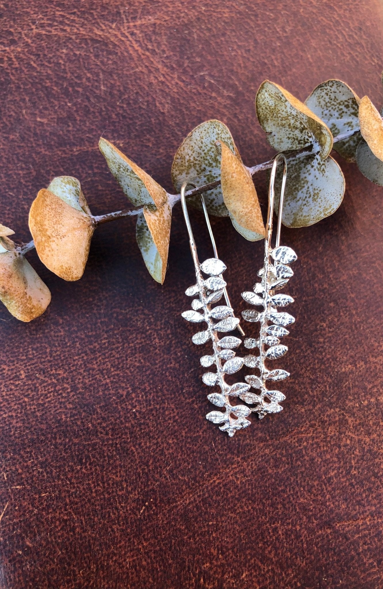 Cape Breton Fern Earrings | Recycled Sterling Silver - Aware House