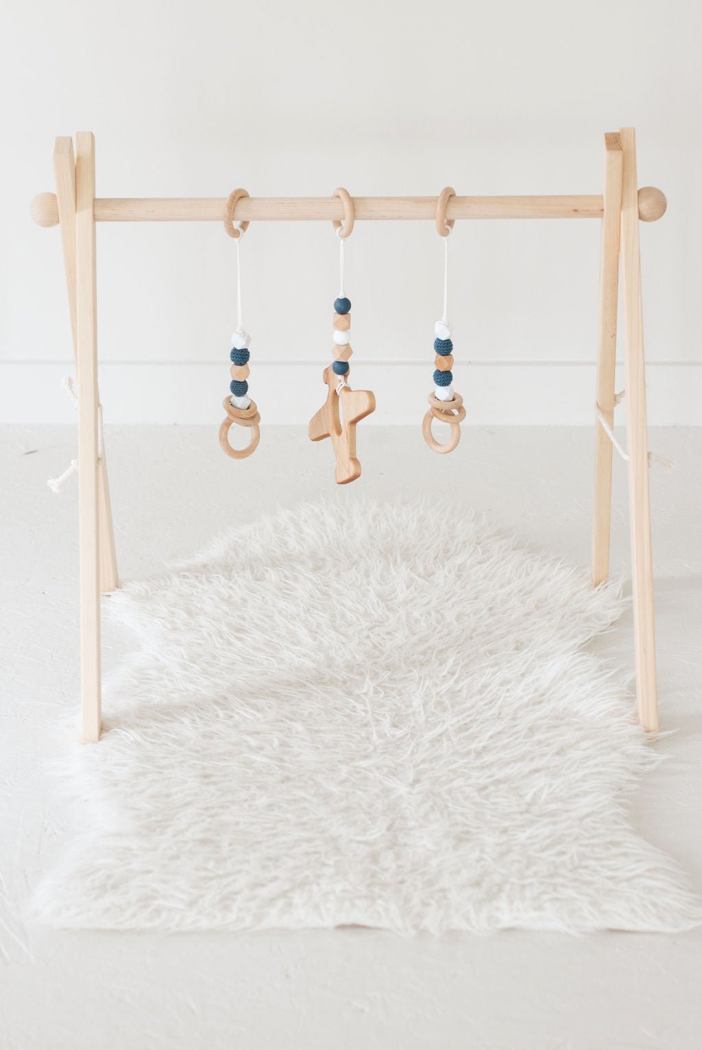 Airplane Baby Play Gym | Wooden Activity Gym - Aware House
