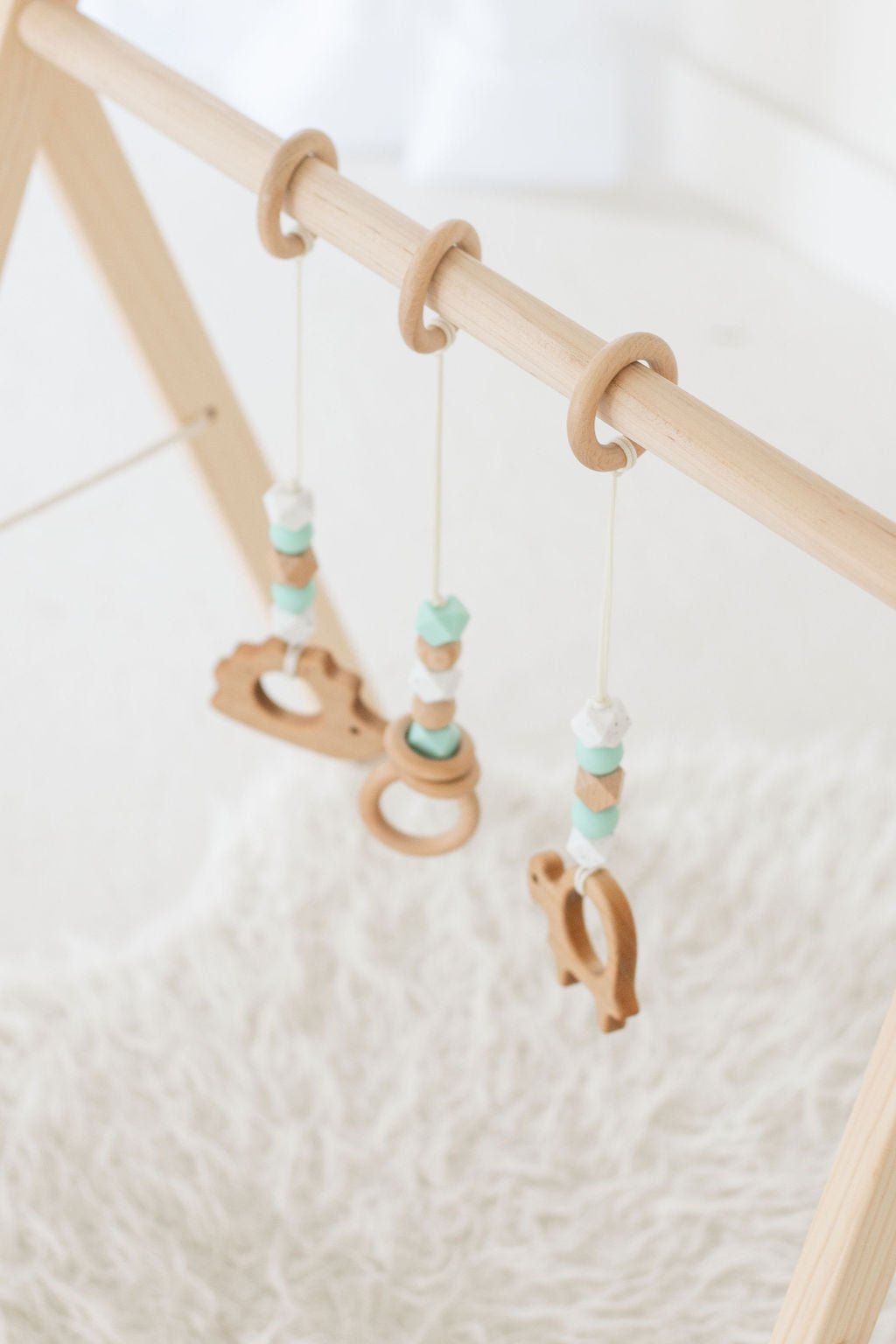 Mint Baby Play Gym | Wooden Activity Gym - Aware House