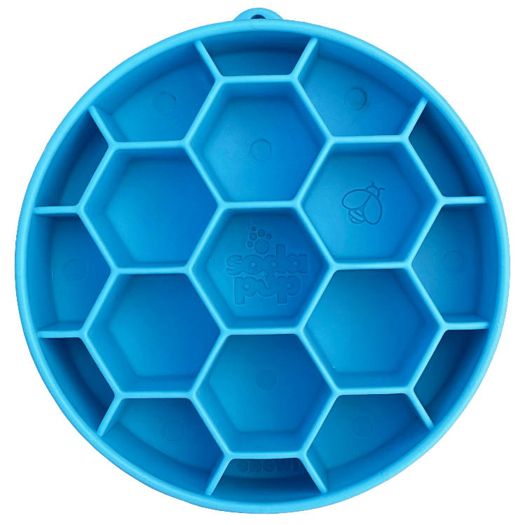 Honeycomb eBowl Deep Slow Feeder Dog Bowl-zoom-