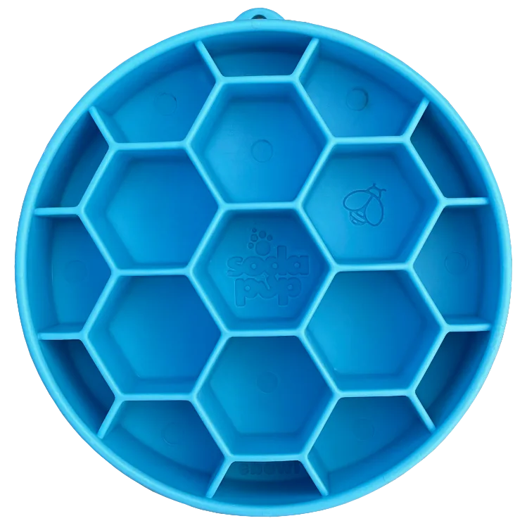 Honeycomb eBowl Deep Slow Feeder Dog Bowl-zoom-