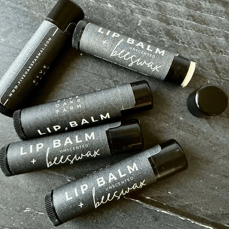 Natural Lip Balm | Beeswax & Tallow Hydrating Lip Care-zoom-