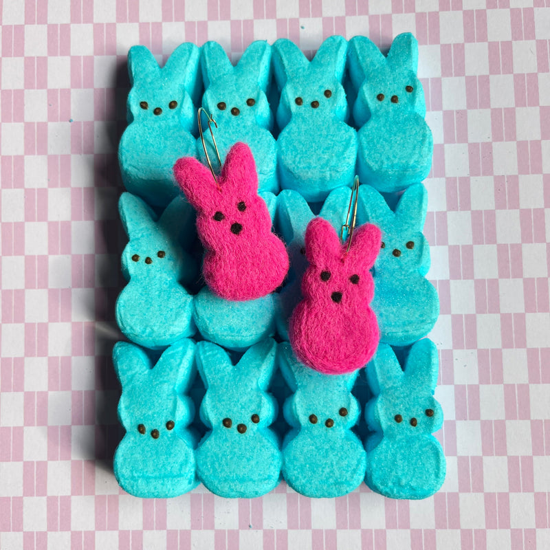 Bunny Peeps Earrings-zoom-
