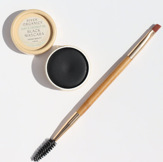 Eco Friendly Double Sided Bare Wood Brow & Mascara Brush