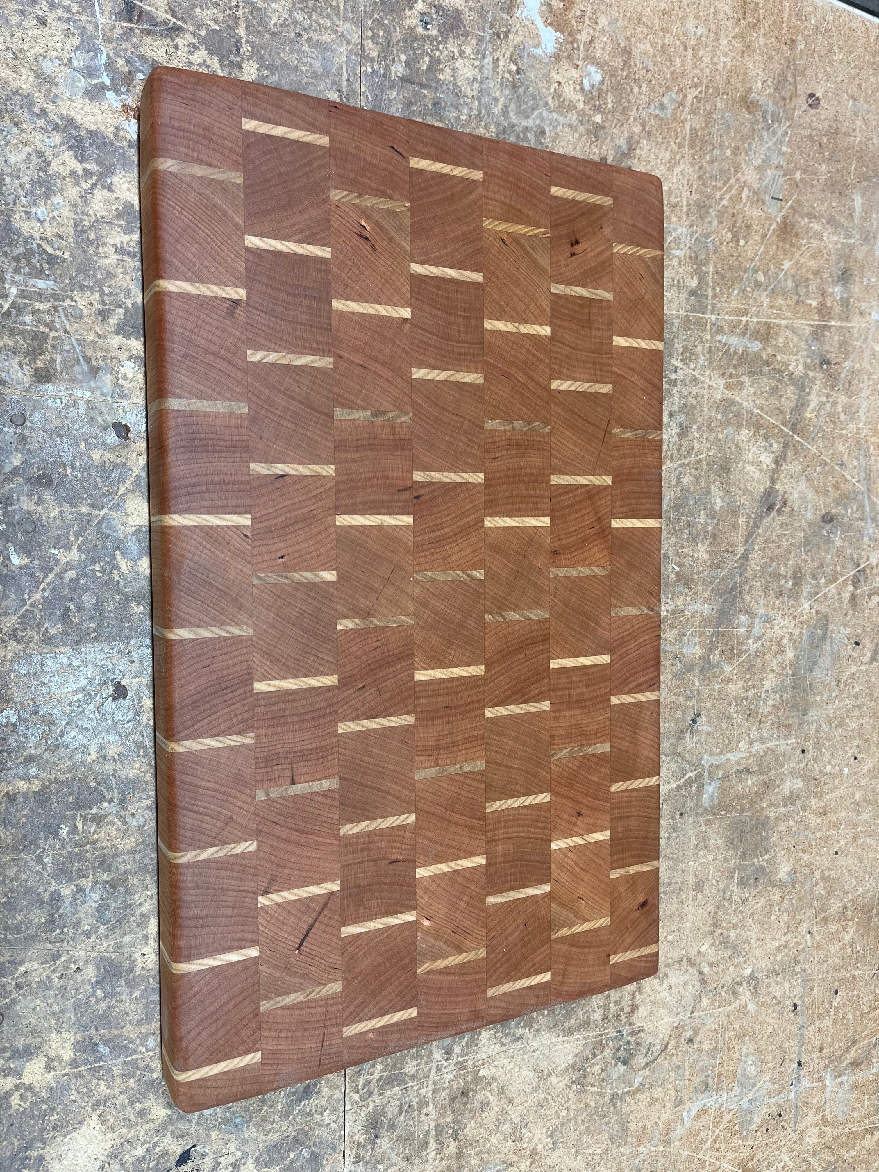 Cherry & Ash End Grain Cutting Board-zoom-5