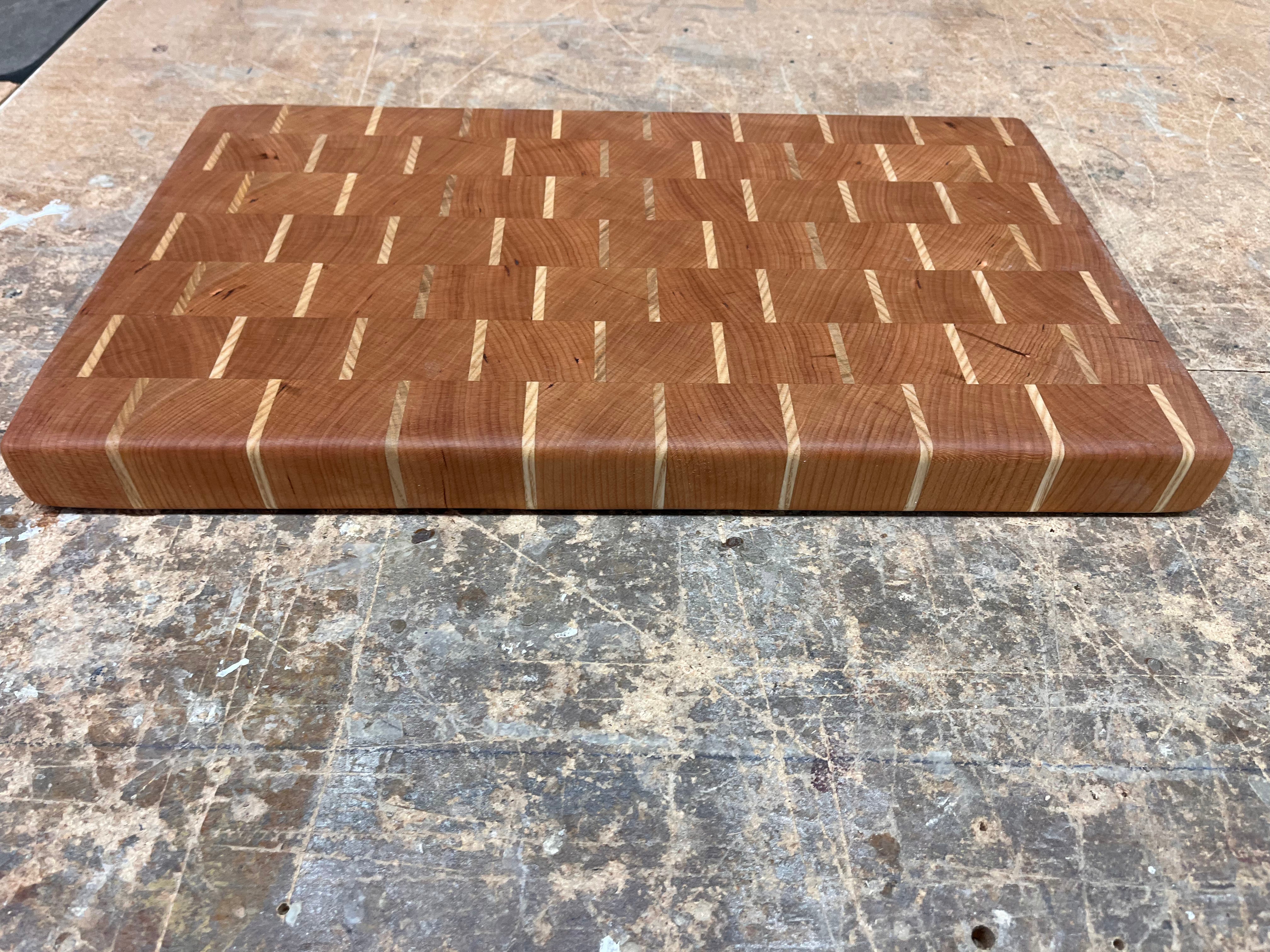 Cherry & Ash End Grain Cutting Board-zoom-3