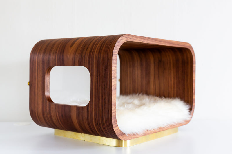 LUNA Bed in Walnut-zoom-