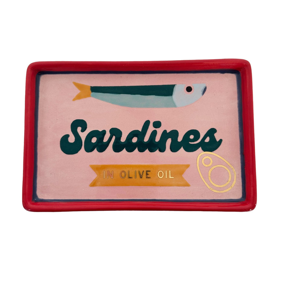 "Canned" Sardine Tray in Pink - Aware House - Ruby Clay Company -