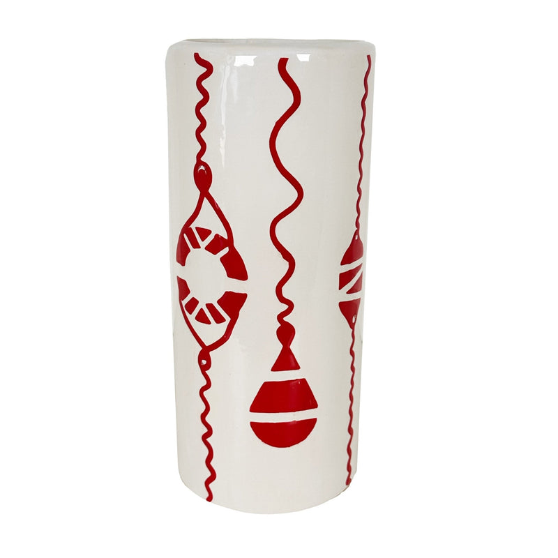 Buoy & Lifesaver Column Vase in 5 Colors-zoom-