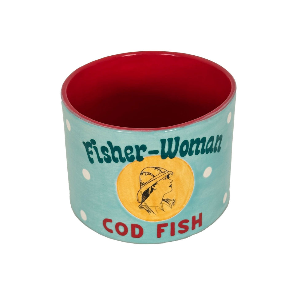 "Canned" Cod Fish Vase - Aware House - Ruby Clay Company - 