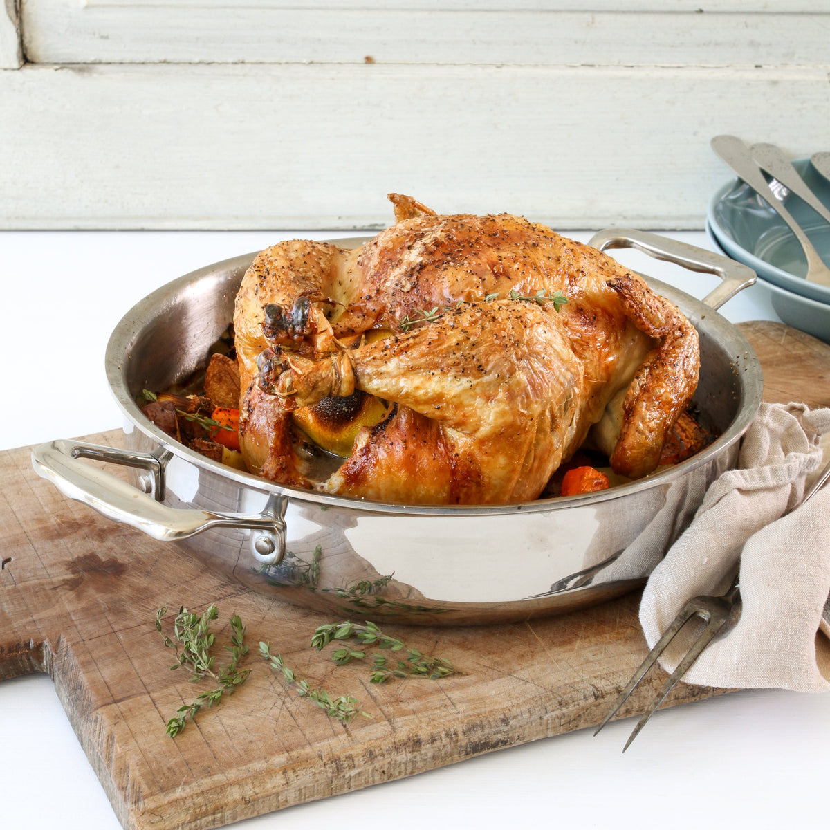 3-in-1 Roasting Pan with Handles-3