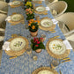 Capri Blue Fleurs Tablecloth