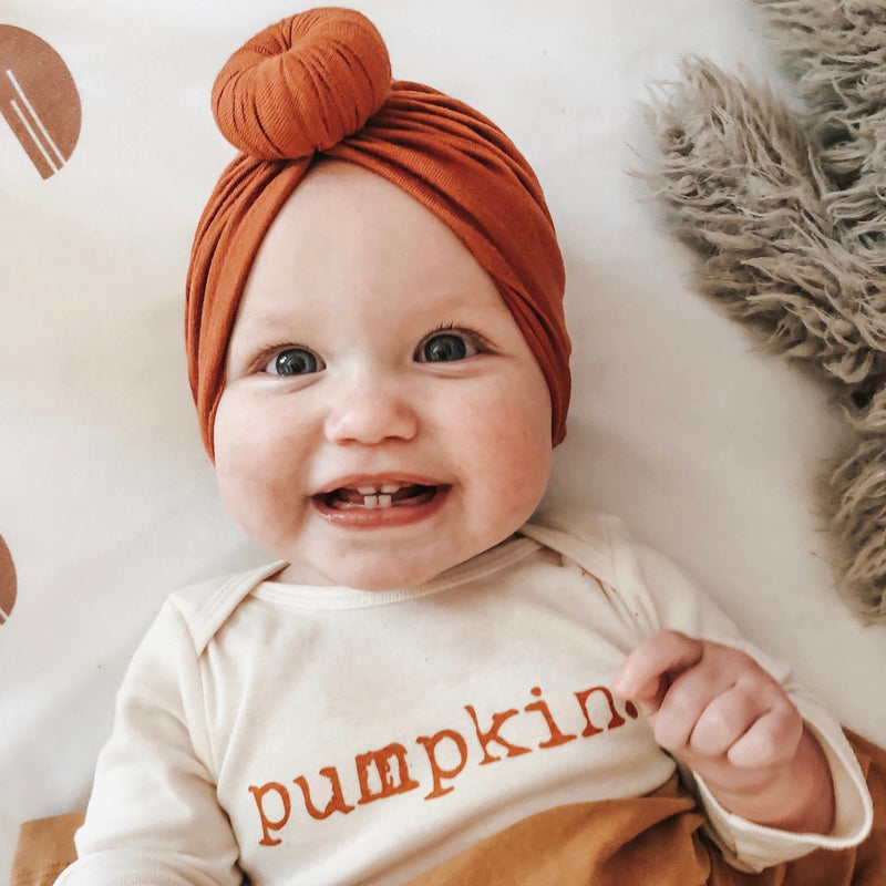Pumpkin Organic Bodysuit Long Sleeve-zoom-