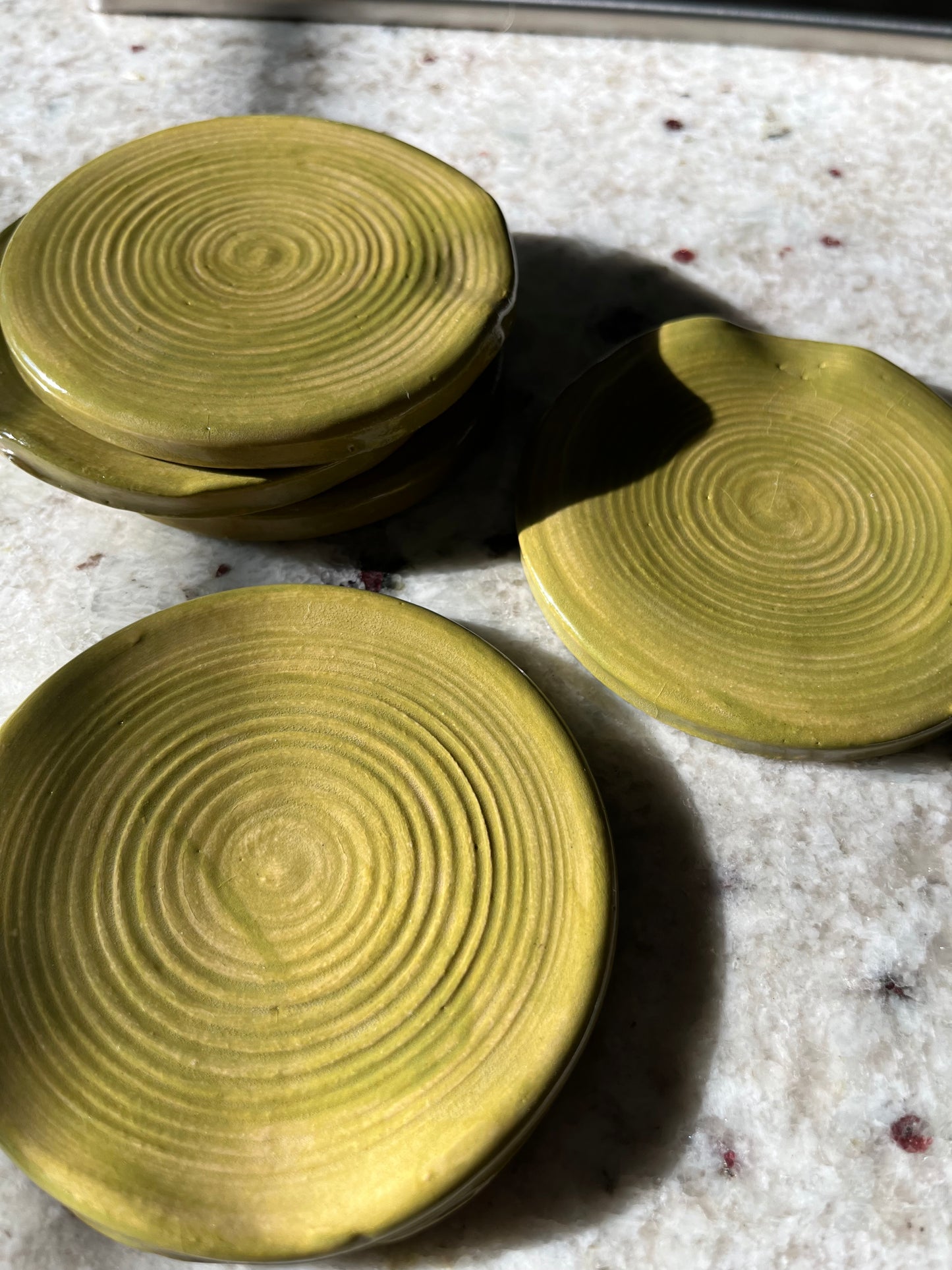 Chartreuse Ceramic Kitchen Spoon Rest