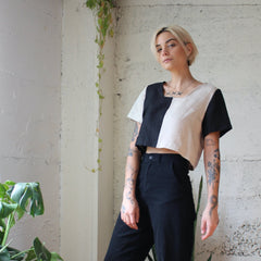 Quilted Frankie Top | B/W - Aware House