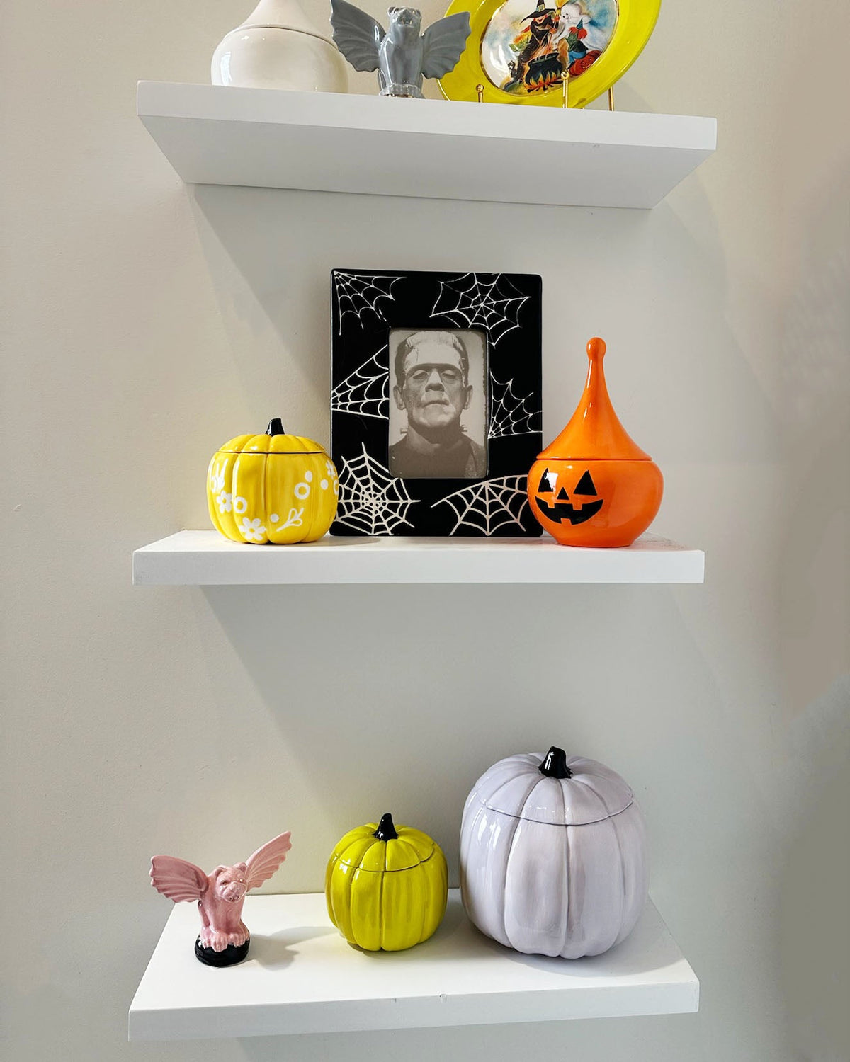 Jack-O'-Lantern Teardrop Jar in Tiki Orange-zoom-6