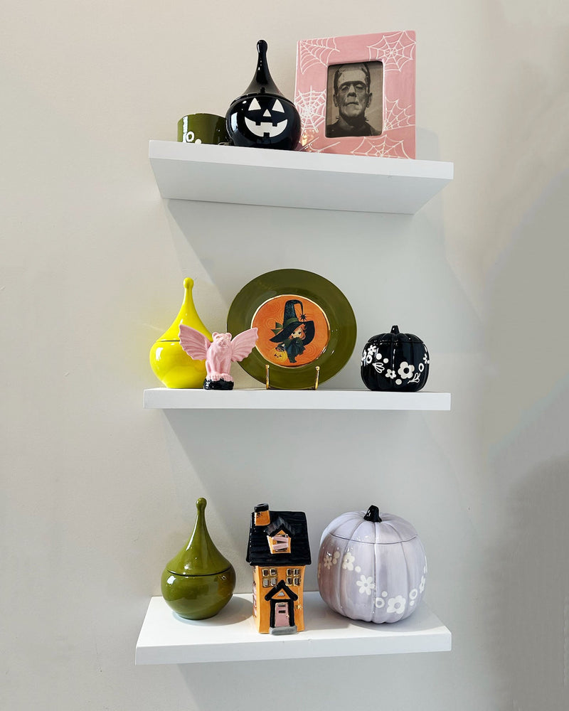 Jack-O'-Lantern Teardrop Jar in Black-zoom-