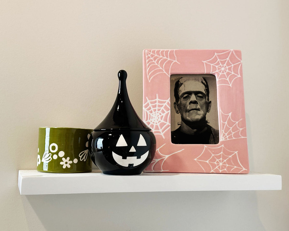 Jack-O'-Lantern Teardrop Jar in Black-zoom-5