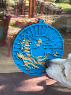Lighthouse Lick Mat for Dogs and Cats with Suction Cups - Aware House