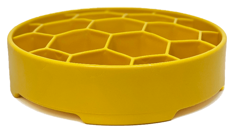 Honeycomb eBowl Deep Slow Feeder Dog Bowl - Aware House