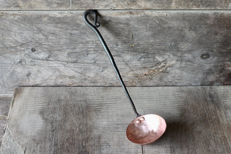 Reverse Curl Copper and Steel Ladle-zoom-