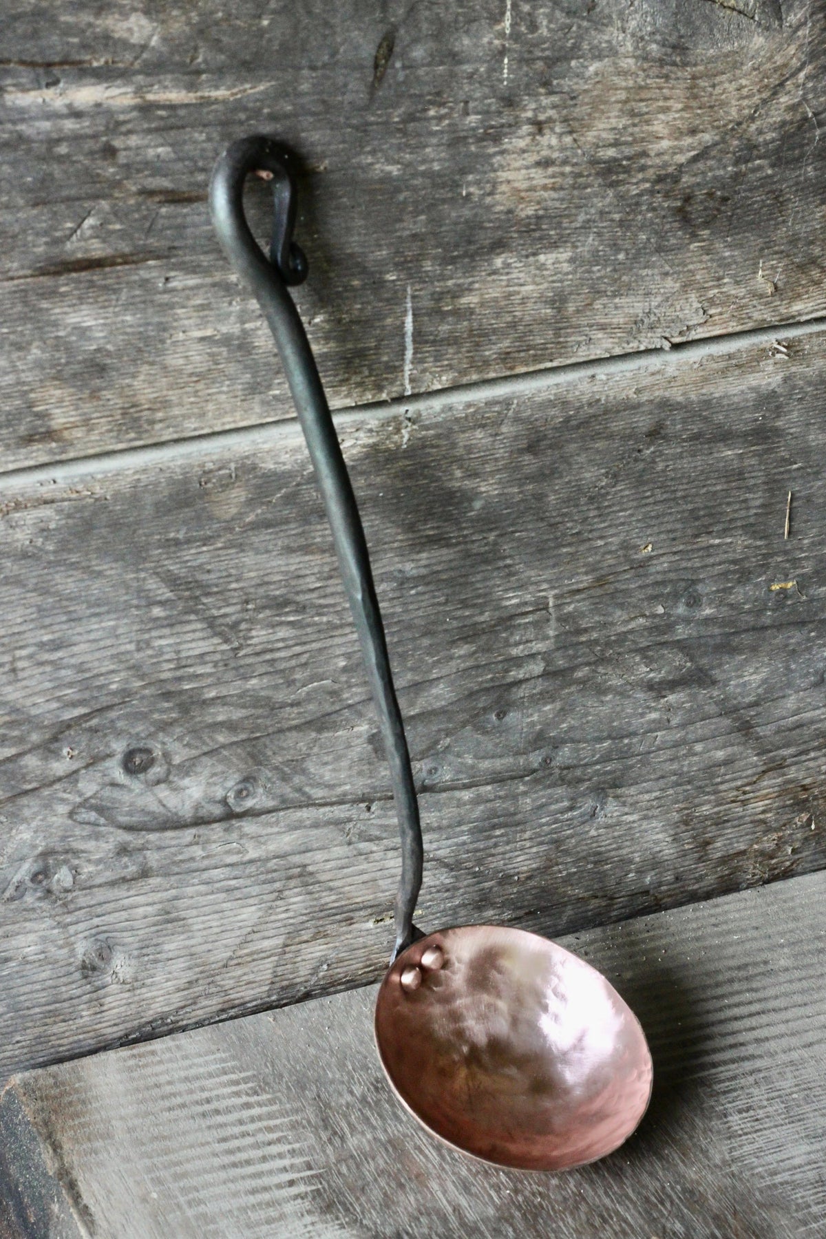 Reverse Curl Copper and Steel Ladle-9