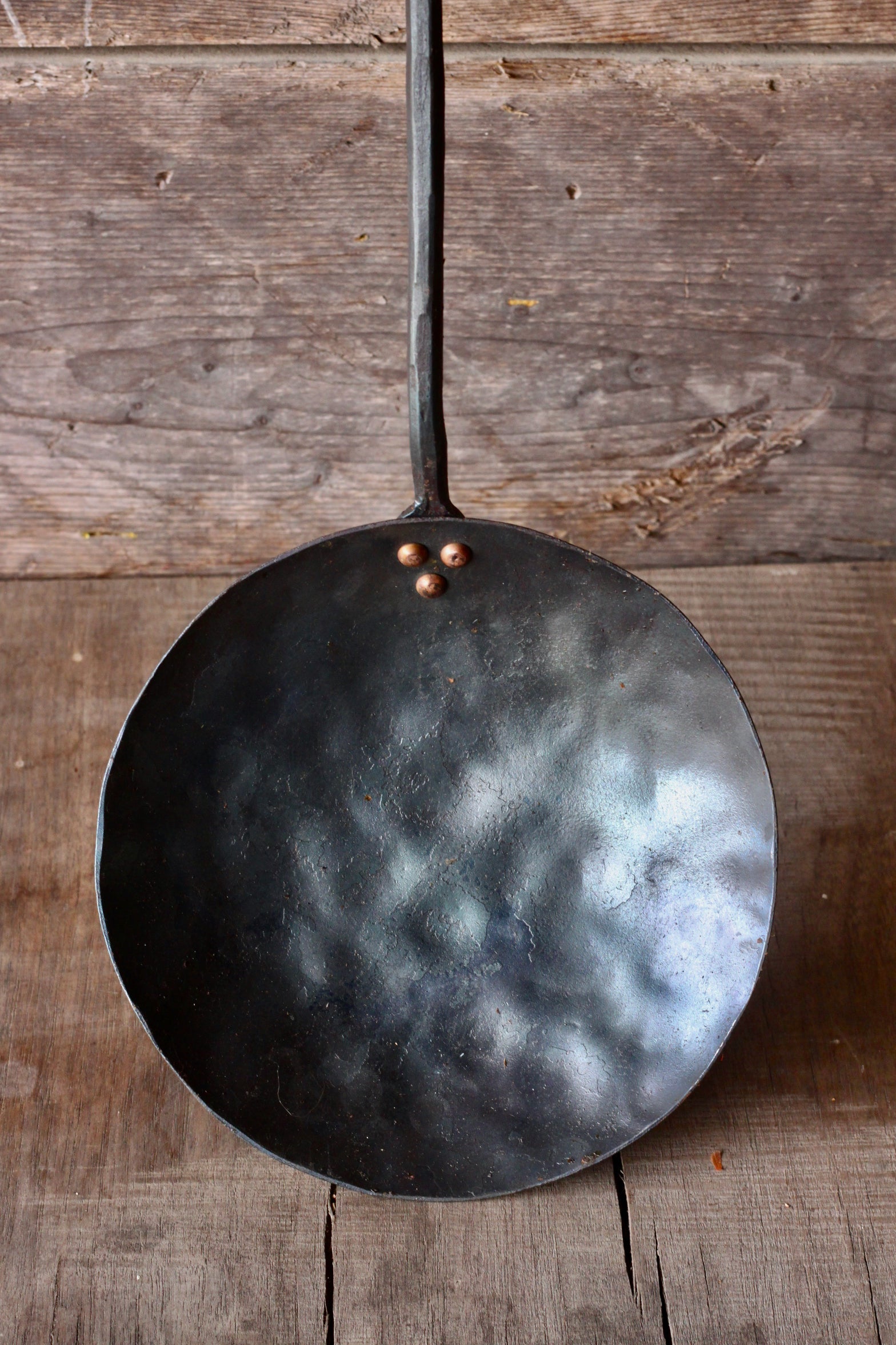 Hand Forged Camping Cooking Pan | Fire & Grill Skillet