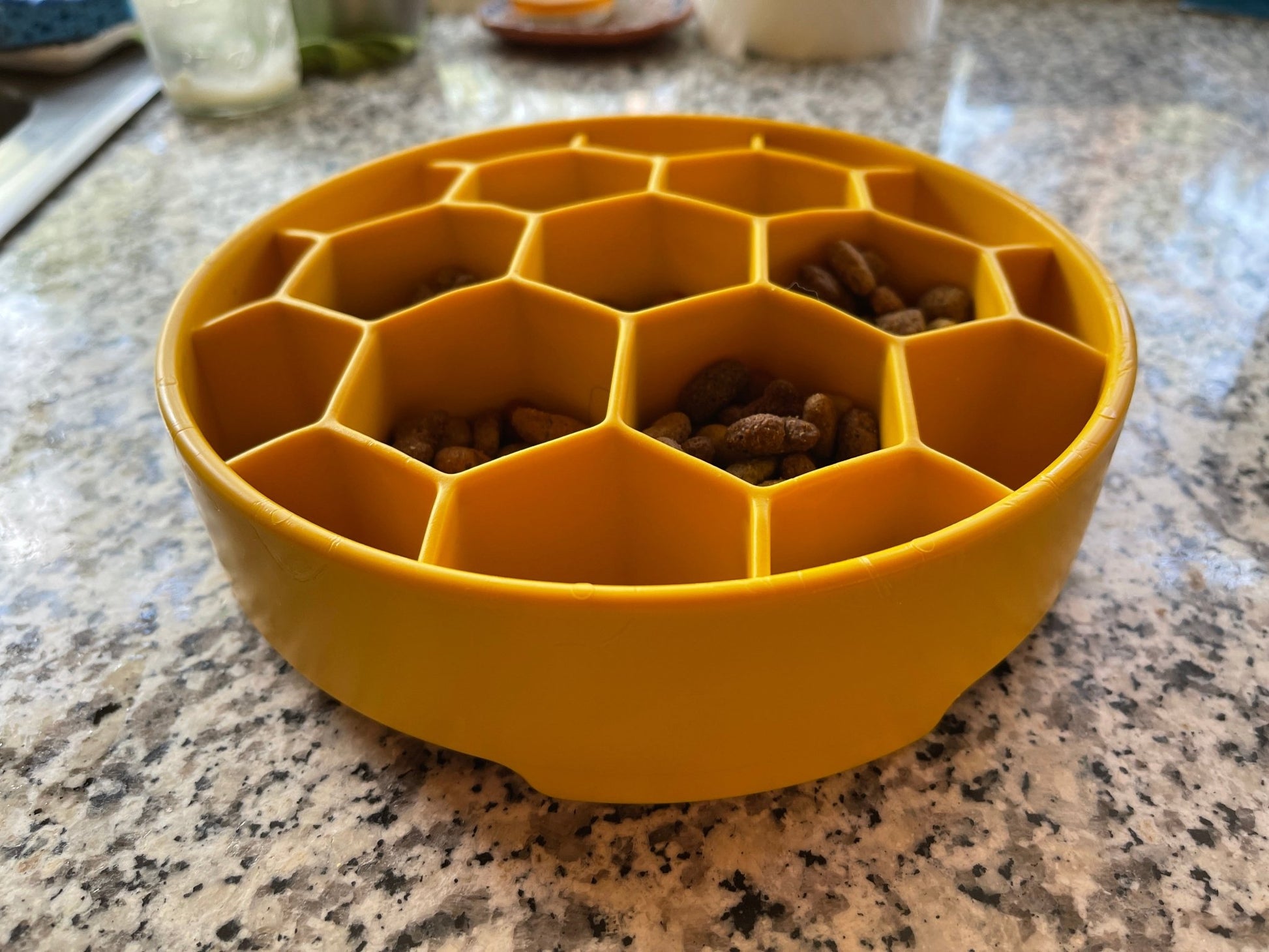 Honeycomb eBowl Deep Slow Feeder Dog Bowl - Aware House