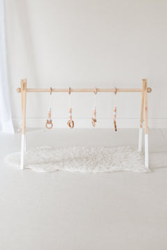 Twin Size Wooden Play Gym | Baby Activity Gym - Aware House